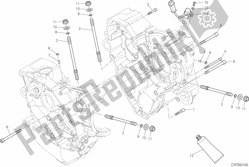 Toutes les pièces pour le 10a - Paire Demi-carters du Ducati Monster 1200 25 TH Anniversario USA 2019